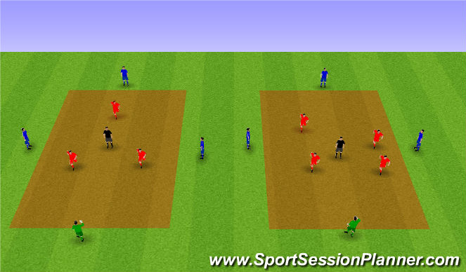 Football/Soccer Session Plan Drill (Colour): Arrival Activity + Warm up