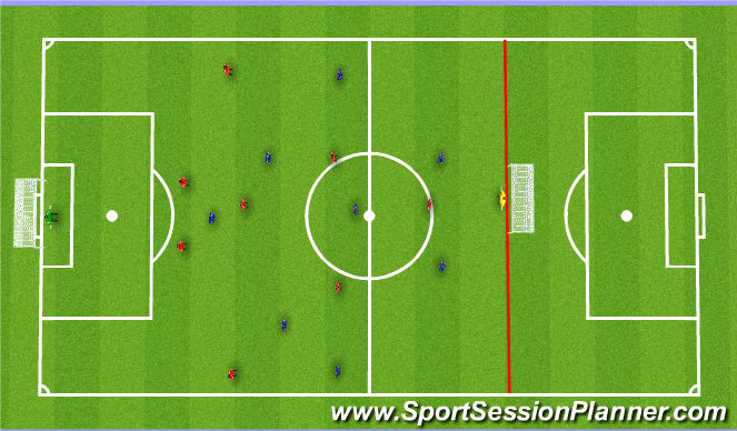 Football/Soccer Session Plan Drill (Colour): Game