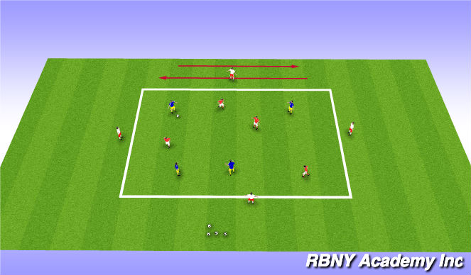 Football/Soccer Session Plan Drill (Colour): Main Activity