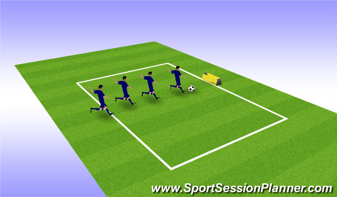 Football/Soccer Session Plan Drill (Colour): Technical Warm Up