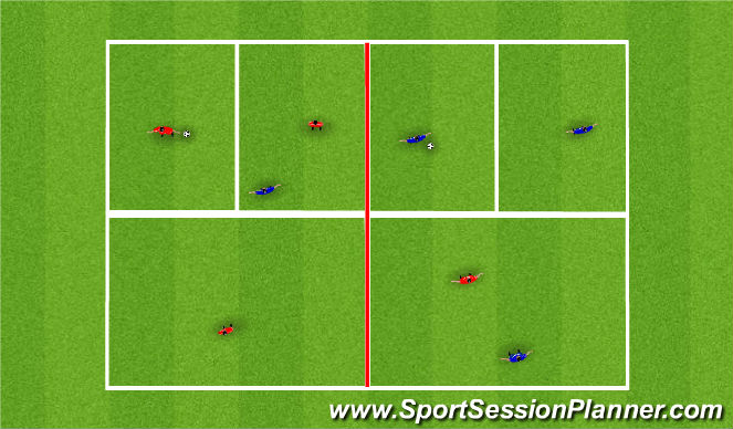 Football/Soccer Session Plan Drill (Colour): P1