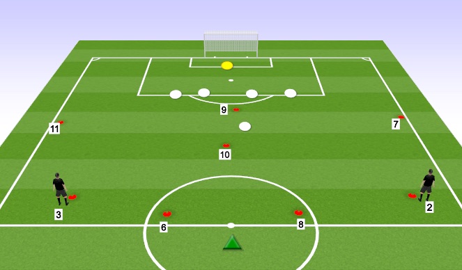 Football/Soccer Session Plan Drill (Colour): Skill Development