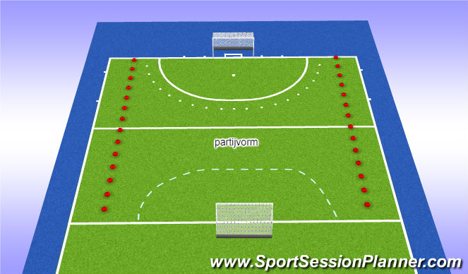 Hockey Session Plan Drill (Colour): Partij