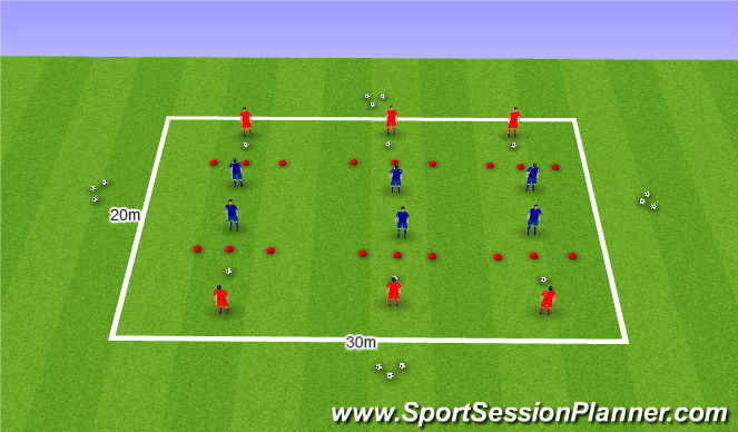 Football/Soccer Session Plan Drill (Colour): Layout