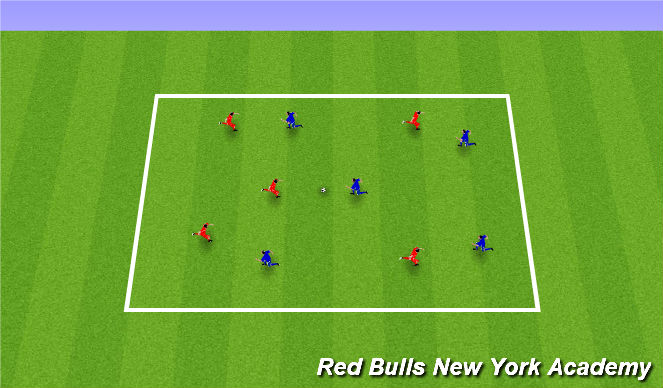 Football/Soccer Session Plan Drill (Colour): Keep away