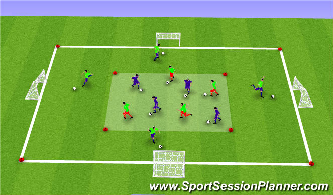 Football/Soccer Session Plan Drill (Colour): Screen 1