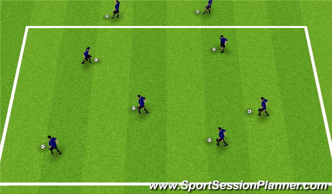 Football/Soccer Session Plan Drill (Colour): King of the Ring