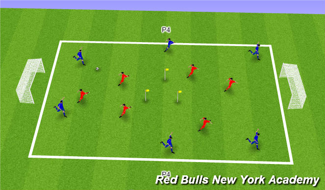 Football/Soccer Session Plan Drill (Colour): Condition development