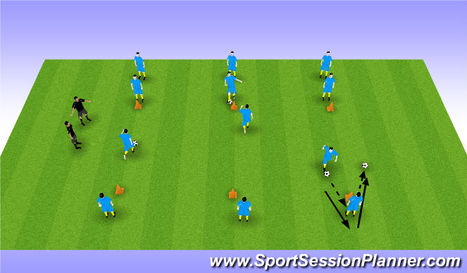 Football/Soccer Session Plan Drill (Colour): Screen 1