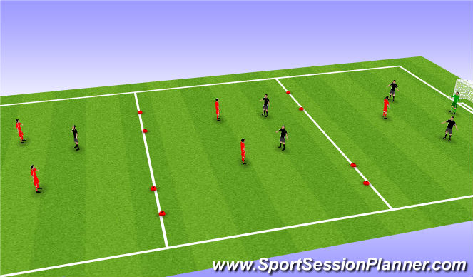 Football/Soccer Session Plan Drill (Colour): Screen 1