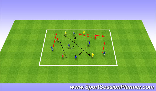 Football/Soccer Session Plan Drill (Colour): Screen 1