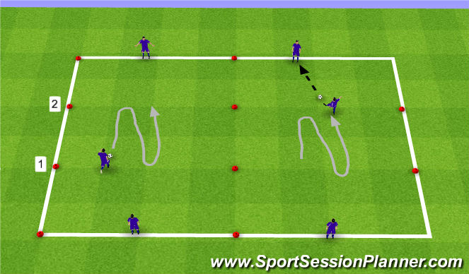 Football/Soccer Session Plan Drill (Colour): Screen 3