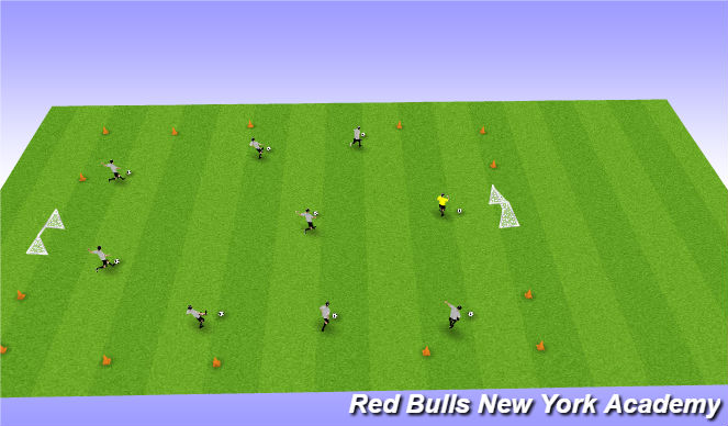 Football/Soccer Session Plan Drill (Colour): Game 2