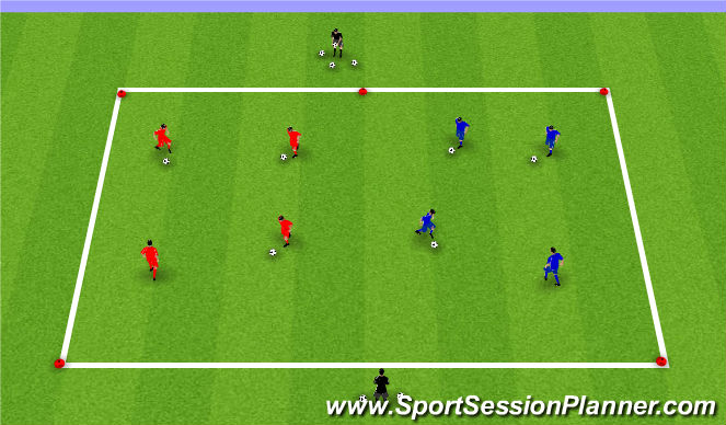 Football/Soccer Session Plan Drill (Colour): Fall ODP Week 11 2nd Session