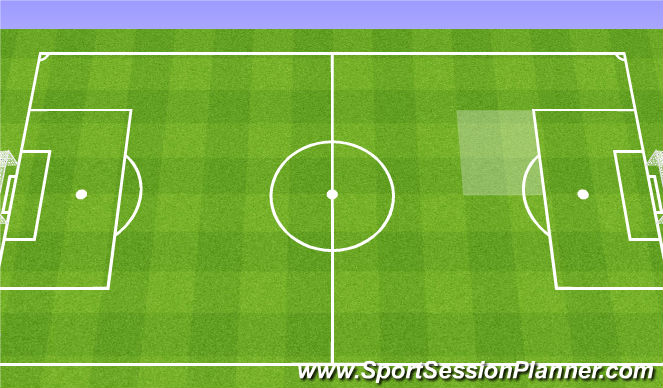 Football/Soccer Session Plan Drill (Colour): Warmup