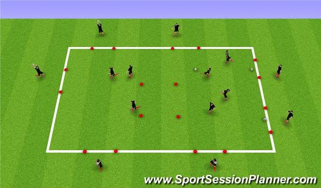 Football/Soccer Session Plan Drill (Colour): Windows throw-ins