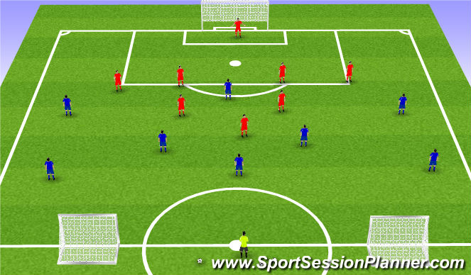 Football/Soccer Session Plan Drill (Colour): POP