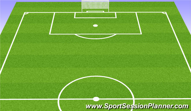 Football/Soccer Session Plan Drill (Colour): Passing hourglass pattern