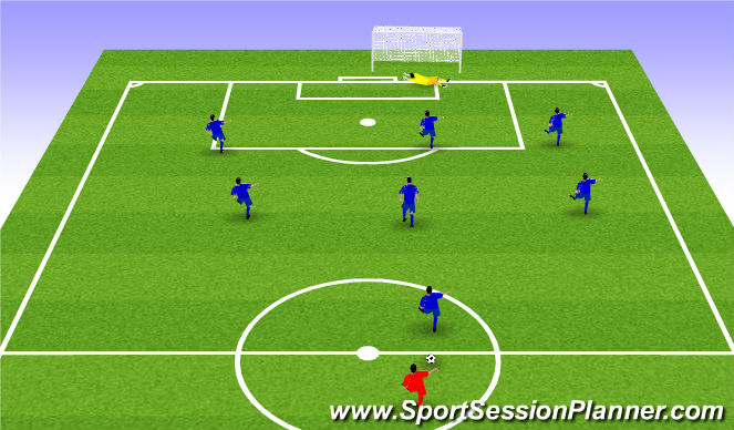 Football/Soccer Session Plan Drill (Colour): Game 2 (15 minutes)