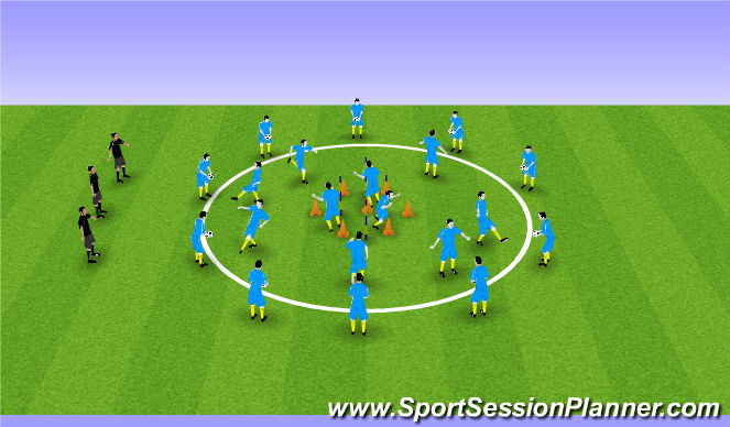 Football/Soccer Session Plan Drill (Colour): Screen 1