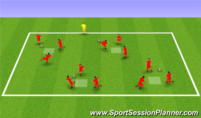 Football/Soccer Session Plan Drill (Colour): Pre-Training Activity