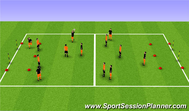 Football/Soccer Session Plan Drill (Colour): Screen 2