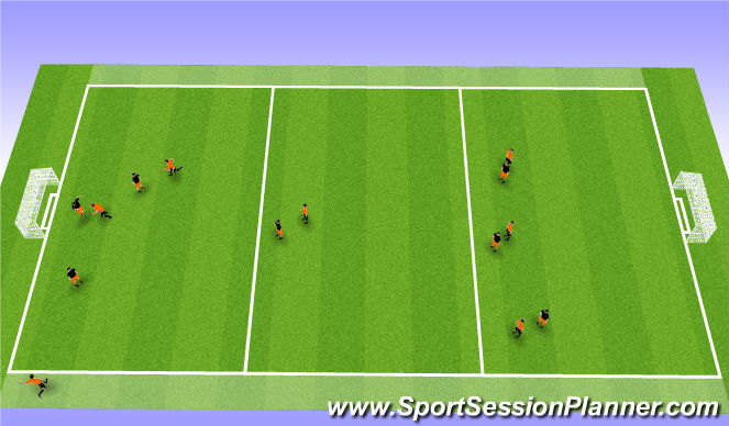 Football/Soccer Session Plan Drill (Colour): Screen 3