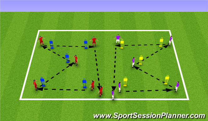 Football/Soccer Session Plan Drill (Colour): Screen 1