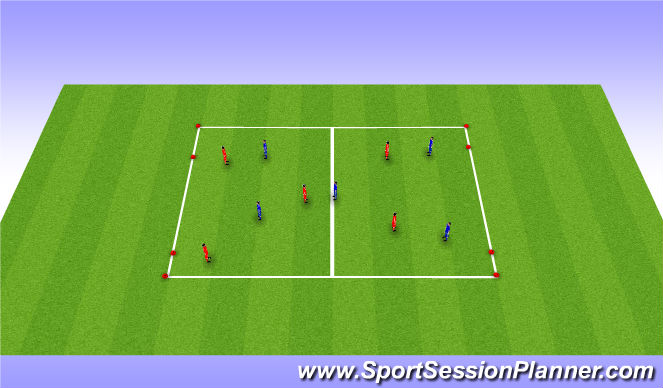 Football/Soccer Session Plan Drill (Colour): Screen 3