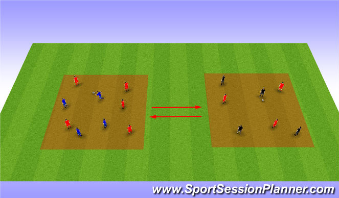 Football/Soccer Session Plan Drill (Colour): Arrival Activity