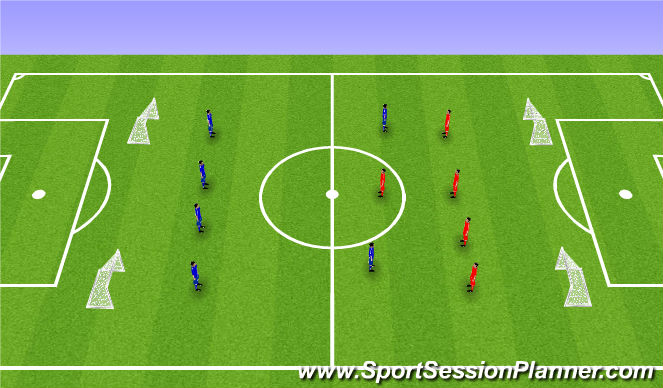 Football/Soccer Session Plan Drill (Colour): Part 2 SSG