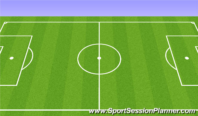 Football/Soccer Session Plan Drill (Colour): Whole