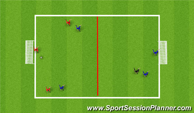 Football/Soccer Session Plan Drill (Colour): Animation 1