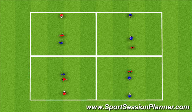 Football/Soccer Session Plan Drill (Colour): Skill