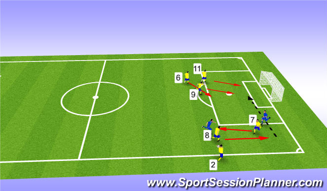 Football/Soccer Session Plan Drill (Colour): Screen 1