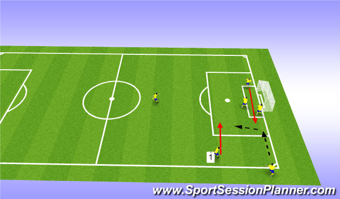 Football/Soccer Session Plan Drill (Colour): Screen 1