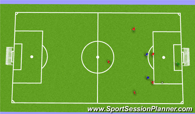 Football/Soccer Session Plan Drill (Colour): Zone 3