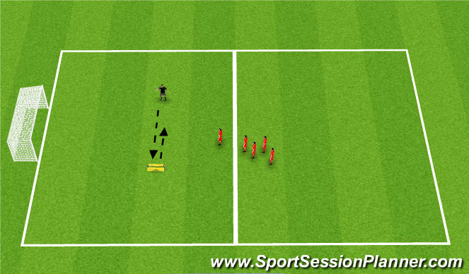 Football/Soccer Session Plan Drill (Colour): Soccer AM - Volley challenge