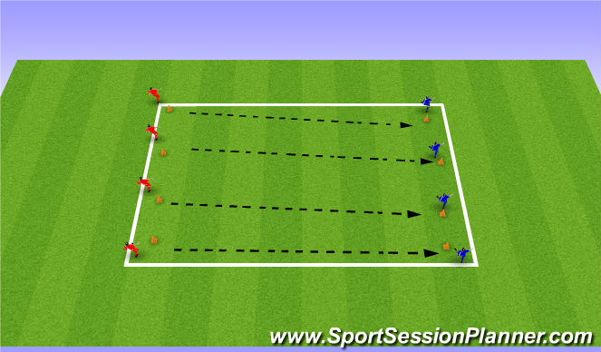 Football/Soccer Session Plan Drill (Colour): Arrivals