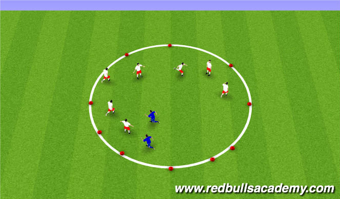 Football/Soccer Session Plan Drill (Colour): Mud monster game