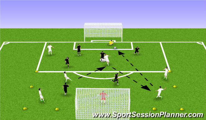 Football/Soccer Session Plan Drill (Colour): Big Shot