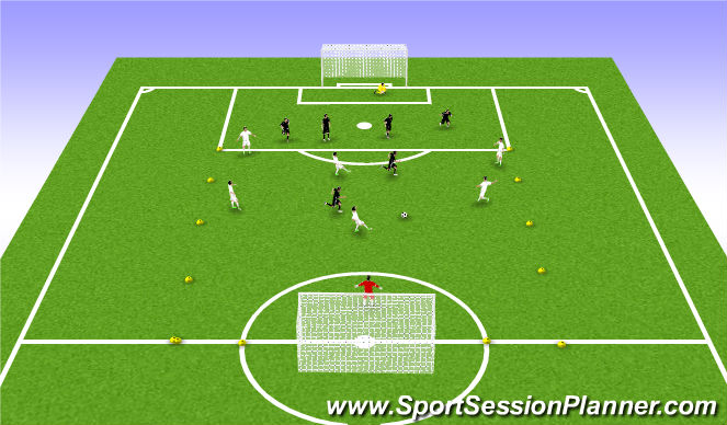 Football/Soccer Session Plan Drill (Colour): The Game