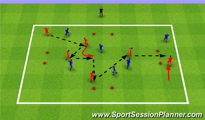 Football/Soccer Session Plan Drill (Colour): Part 2