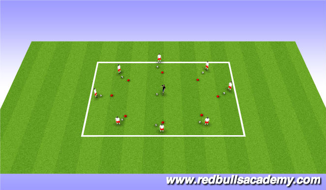 Football/Soccer Session Plan Drill (Colour): Rhythmic