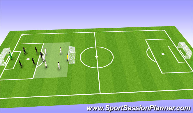 Football/Soccer Session Plan Drill (Colour): Main Body 3