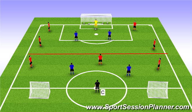 Football/Soccer Session Plan Drill (Colour): Expanded SSA