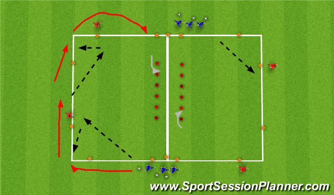 Football/Soccer Session Plan Drill (Colour): Screen 1