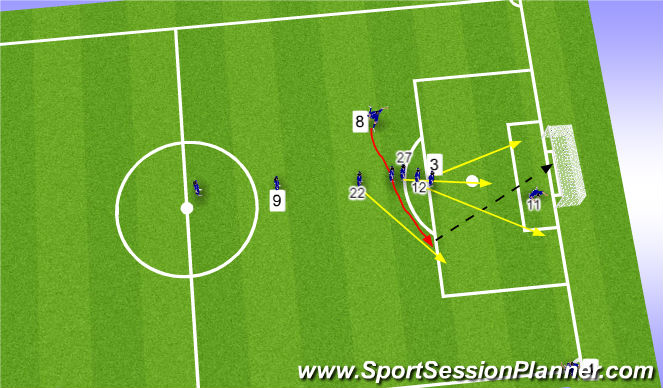 Football/Soccer Session Plan Drill (Colour): Screen 5