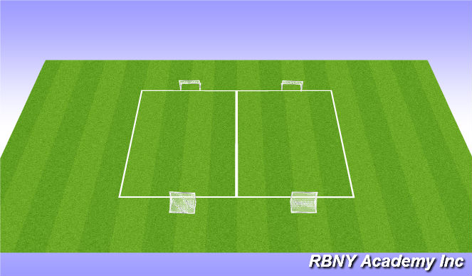 Football/Soccer Session Plan Drill (Colour): SSG