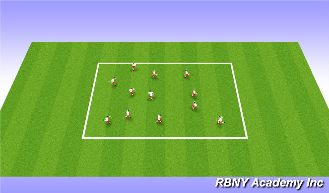 Football/Soccer Session Plan Drill (Colour): banna Tag